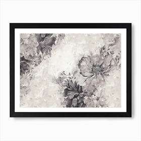 A Nice Flower Illustration With An Impasto Style 02 Art Print