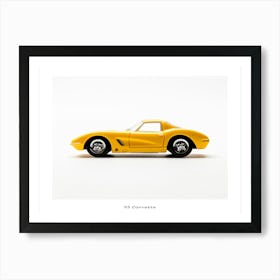 Toy Car 55 Corvette Yellow Poster Art Print