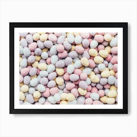 Pastel Candy Easter Eggs Art Print