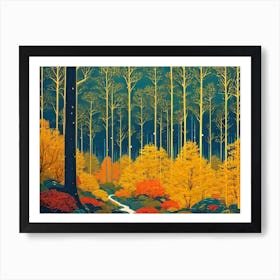 Autumn Forest 96 Art Print