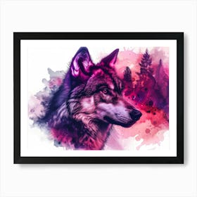 Wolf Painting Art Print