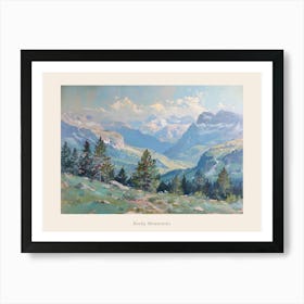 Western Landscapes Rocky Mountains 2 Poster Art Print