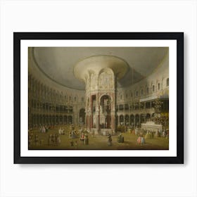 London, Interior Of The Rotunda At Ranelagh, Canaletto Art Print