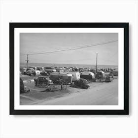 View Of Part Of Large Trailer Court Corpus Christi, Texas, This Is On Old Court And Was Formerly Used Primarily By Tourists Art Print