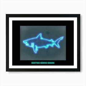 Neon Isistius Genus Shark 2 Poster Art Print