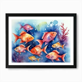 Fishes In The Sea 1 Art Print