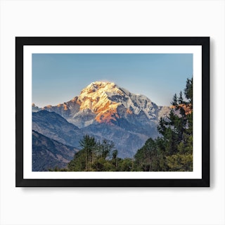 Annapurna Sunset Art Print