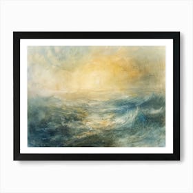 Sunrise Over The Sea Art Print