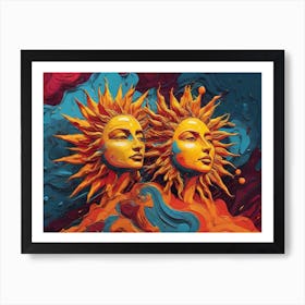 Sun and Moon 1 Art Print