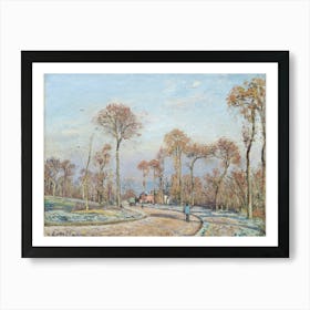 The Road To Versailles, Louveciennes Morning Frost (1871), Camille Pissarro Art Print