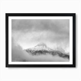 Peak In The Clouds Art Print