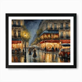 Paris At Night 5 Art Print