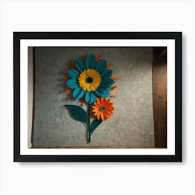 Paper Flower Wall Art Art Print