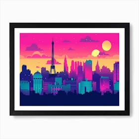 Paris Skyline 3 Art Print