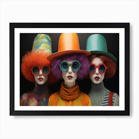 Glasses And Hats Art Print