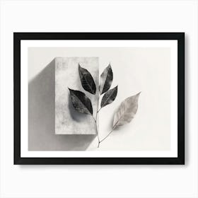 Abstract Leaf Classy Art Print