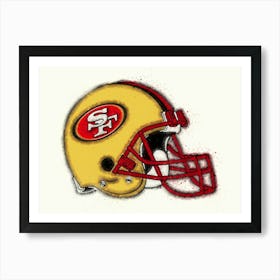 San Francisco 49ers Helmet Art Print