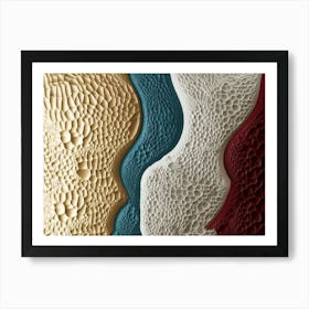 Stunning 3d Designs Featuring Unique Textured Patterns 1 Art Print