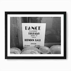 Poster In Drugstore Window, Syracuse, Kansas By Russell Lee Art Print