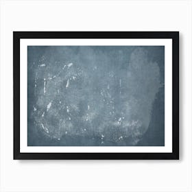 Minimal Abstract Blue Painting 4 Art Print