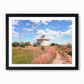 Massachusetts Pink House Art Print