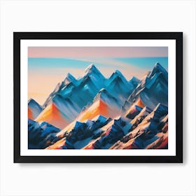 Mountain Range 1 Art Print