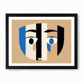 Mask Of A Man Art Print