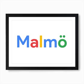 Malmö Google Sweden Swedish Art Print