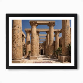 Egyptian Temple 6 Art Print