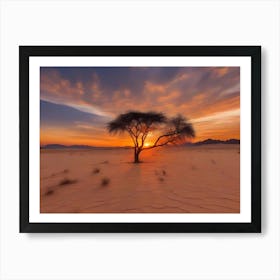 Sunset In The Desert 6 Art Print