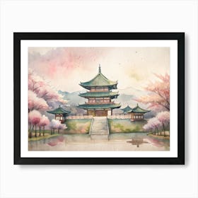 Asian Pagoda Art Print