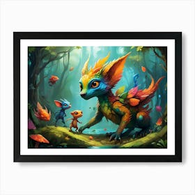 Rainbow Creatures #6 Art Print