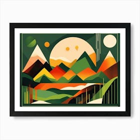 Mountains Art Print