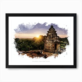 Phnom Bakheng, Temples Of Angkor, Cambodia Art Print