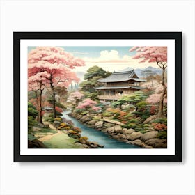 Japanese Garden 3 Art Print