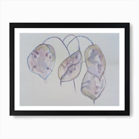 Seedpod Violet Gentle Breeze  Art Print