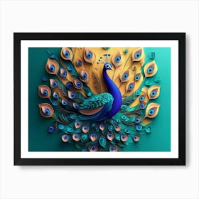 Peacock 9 Art Print