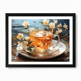 Tea In A Cup Art Print
