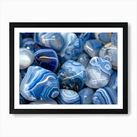 Blue Agate Art Print