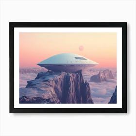 Ufo Spaceship Art Print