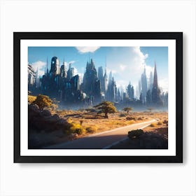 Futuristic Cityscape 4 Art Print