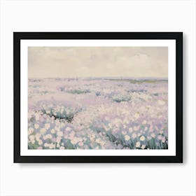 Lavender Field Landscape Art Print