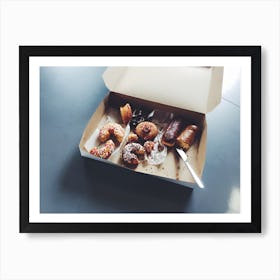 Donuts In A Box Art Print