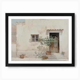 House In Greece Art Print