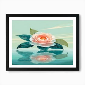 Flower In The Water Art Print