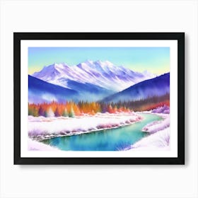 Frigid Serenity: A Winter Escape 2 Art Print