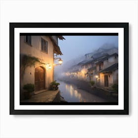 Chinese Old Town Art Print