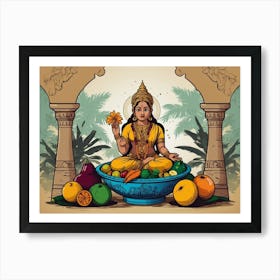 Hindu Goddess 2 Art Print