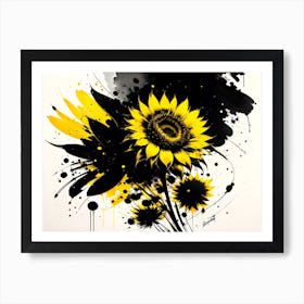 Sunflower Painting Art Print