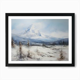 Snowy Mountain 1 Art Print